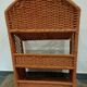 Folding rattan shelf