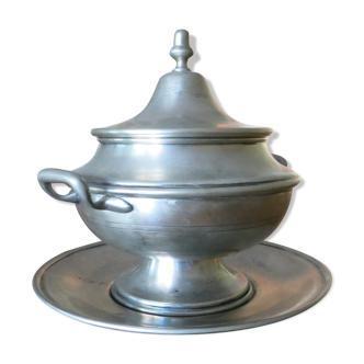 Soupière  en étain