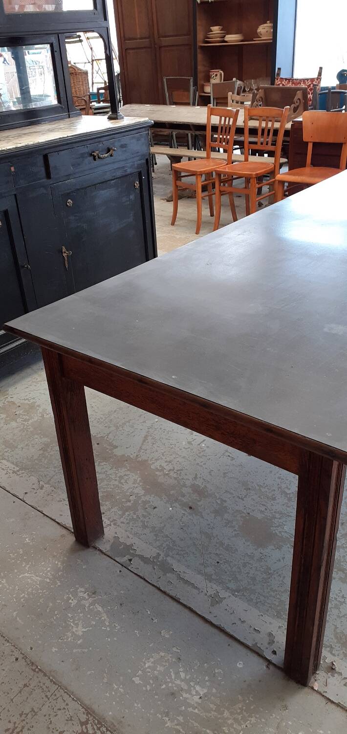 Table de ferme zinc.