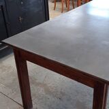 Table de ferme zinc.
