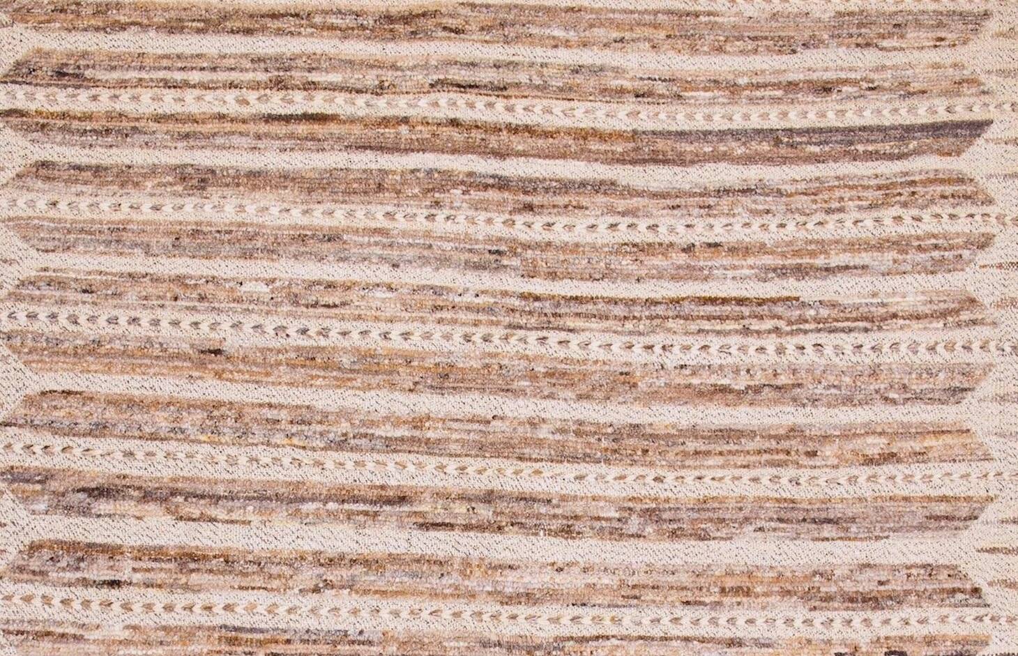 Beige Afghan rug 246 x 155 cm