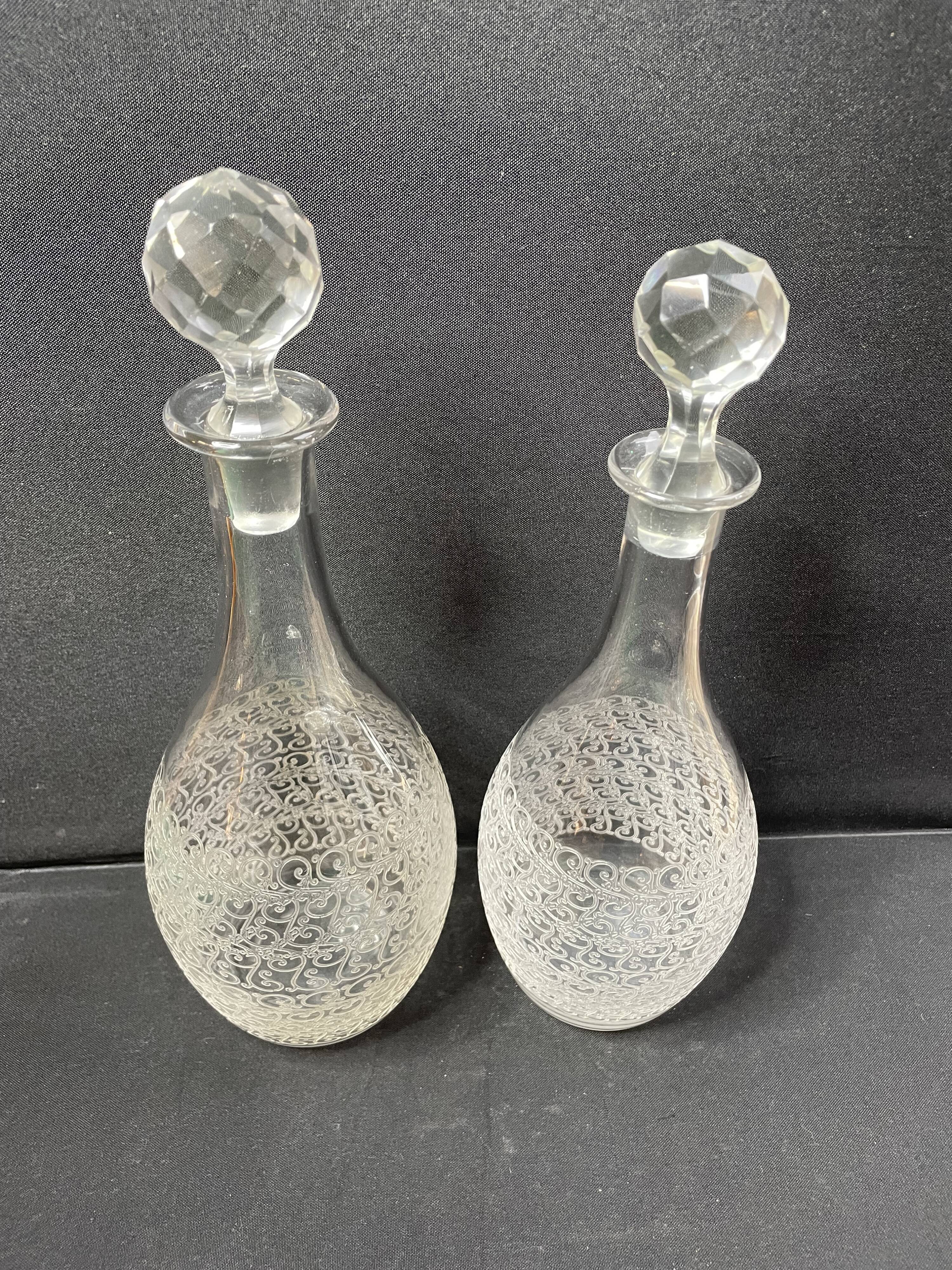 Carafes Baccarat Rohan art déco
