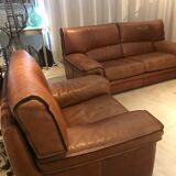 Roche & Bobois leather lounge set