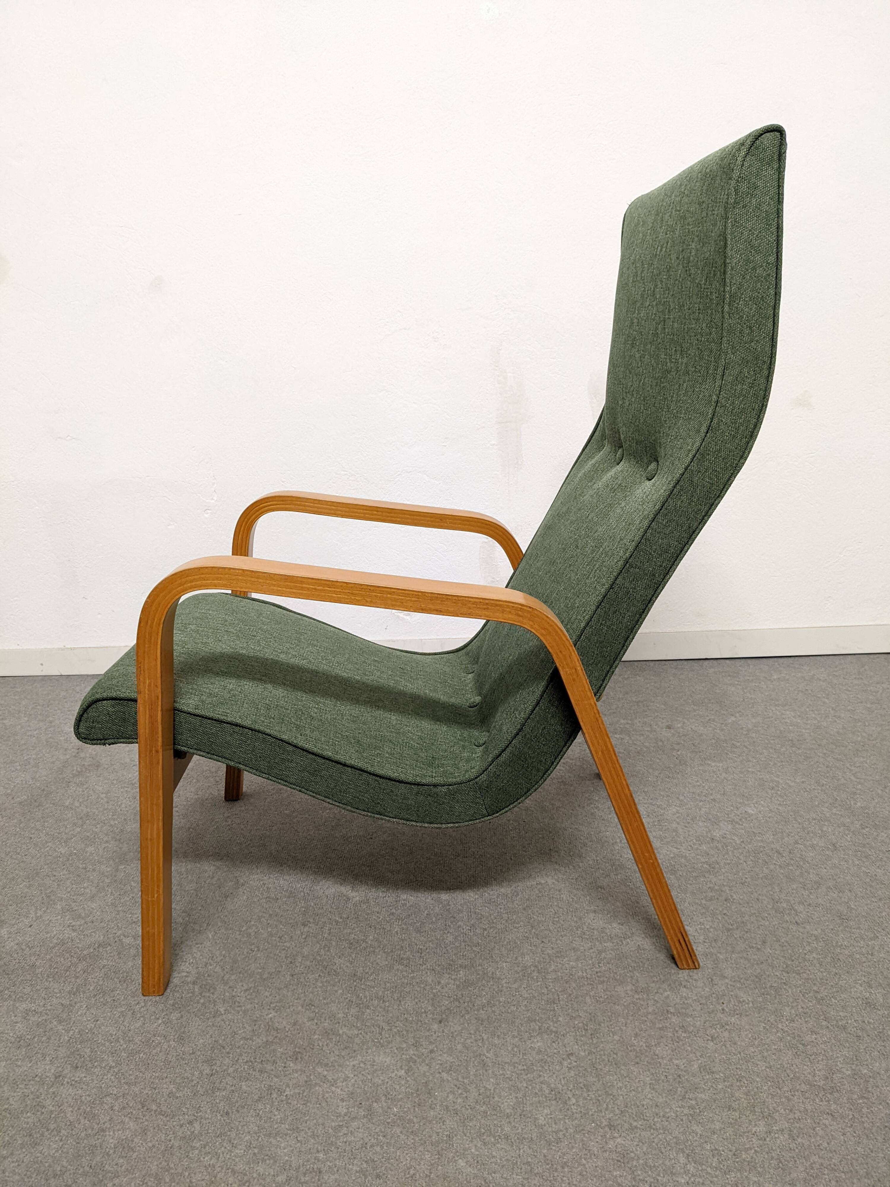 Paire de fauteuils Bow Wood des années 50/60