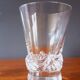 2 wine glasses from the 1950s in crystal by Daum, Sorcy model
