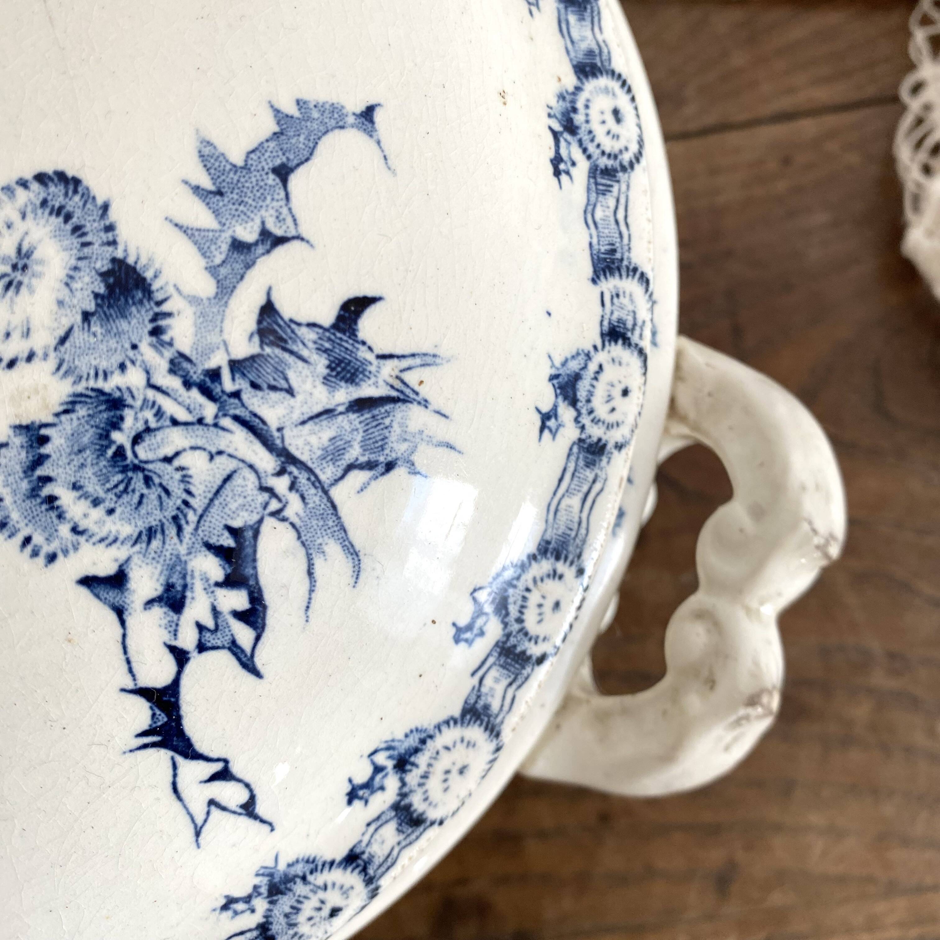 Soupière en terre de fer Gien Chardons