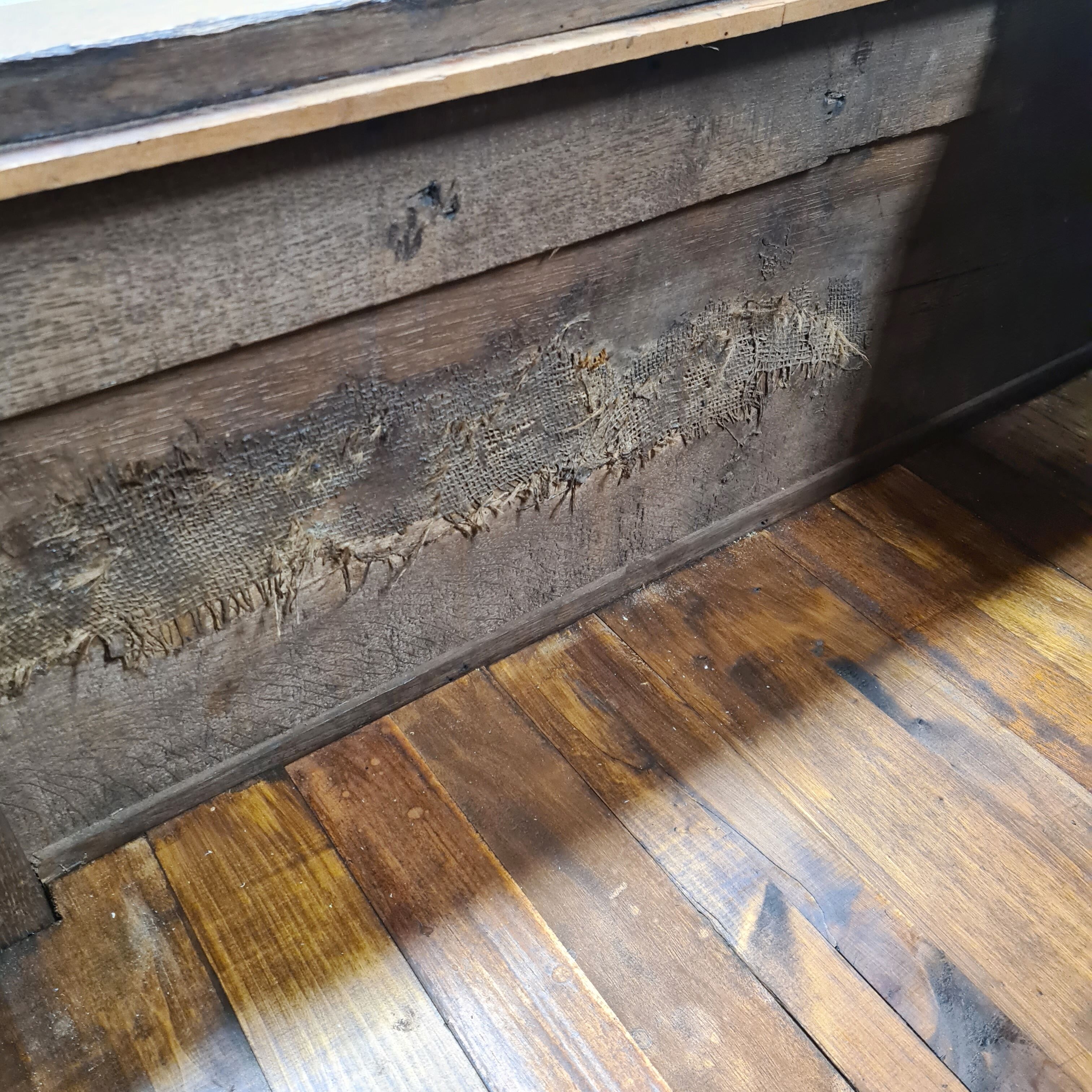 Old michaud brand cooler cabinet in solid oak