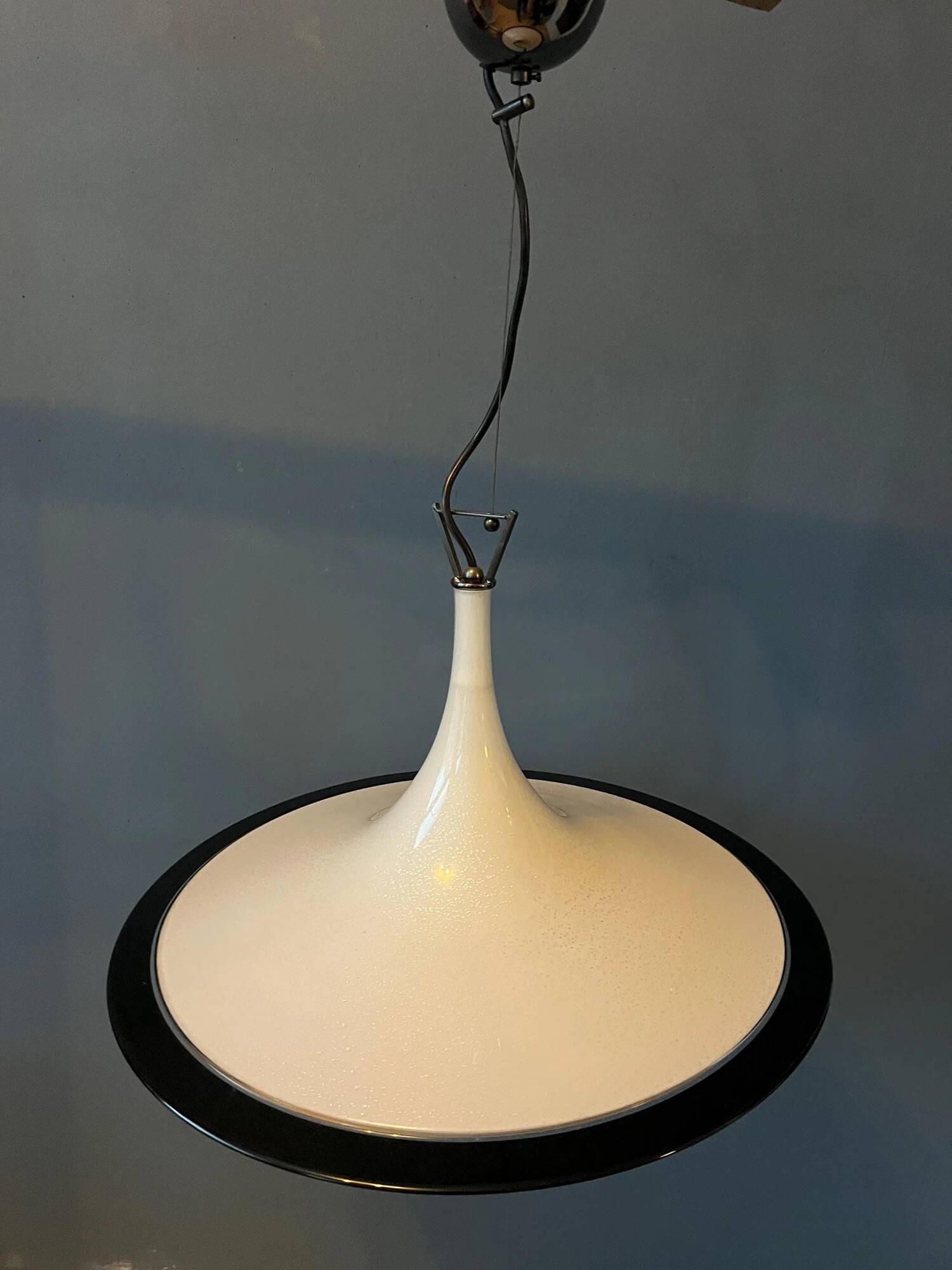 Vintage Murano glass witch hat pendant lamp