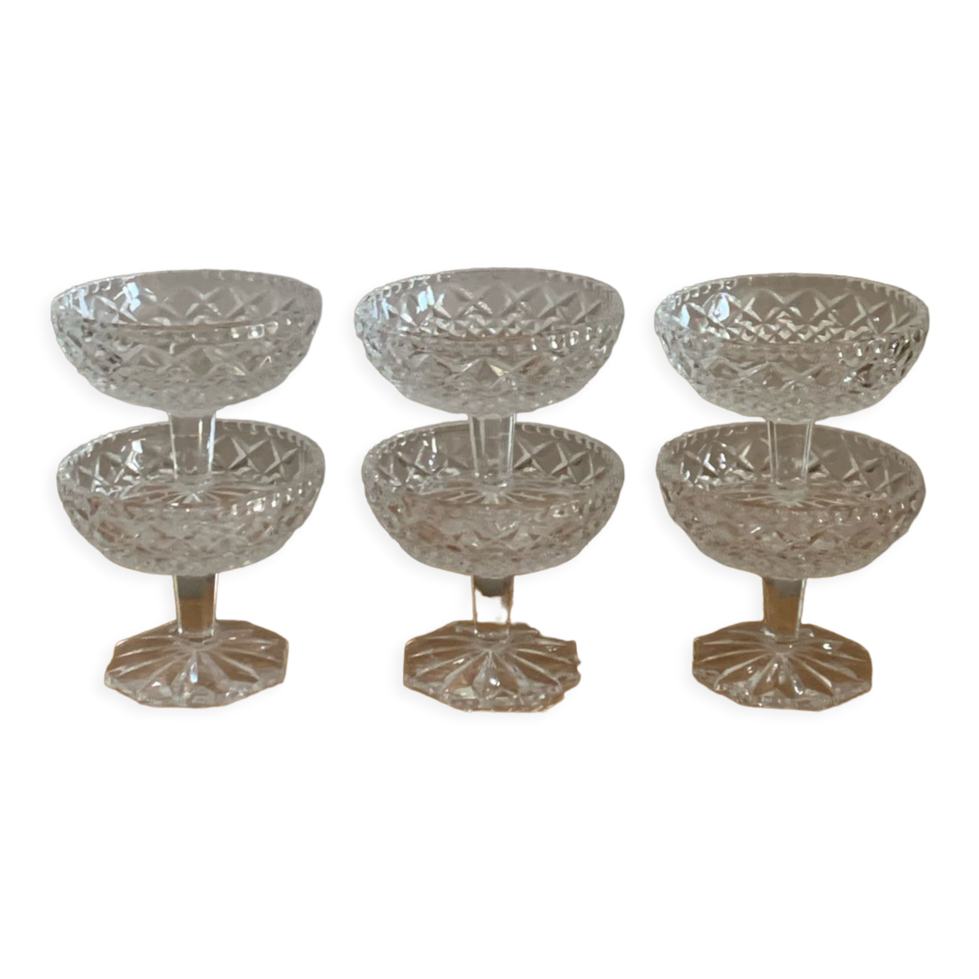 Crystal dessert cups