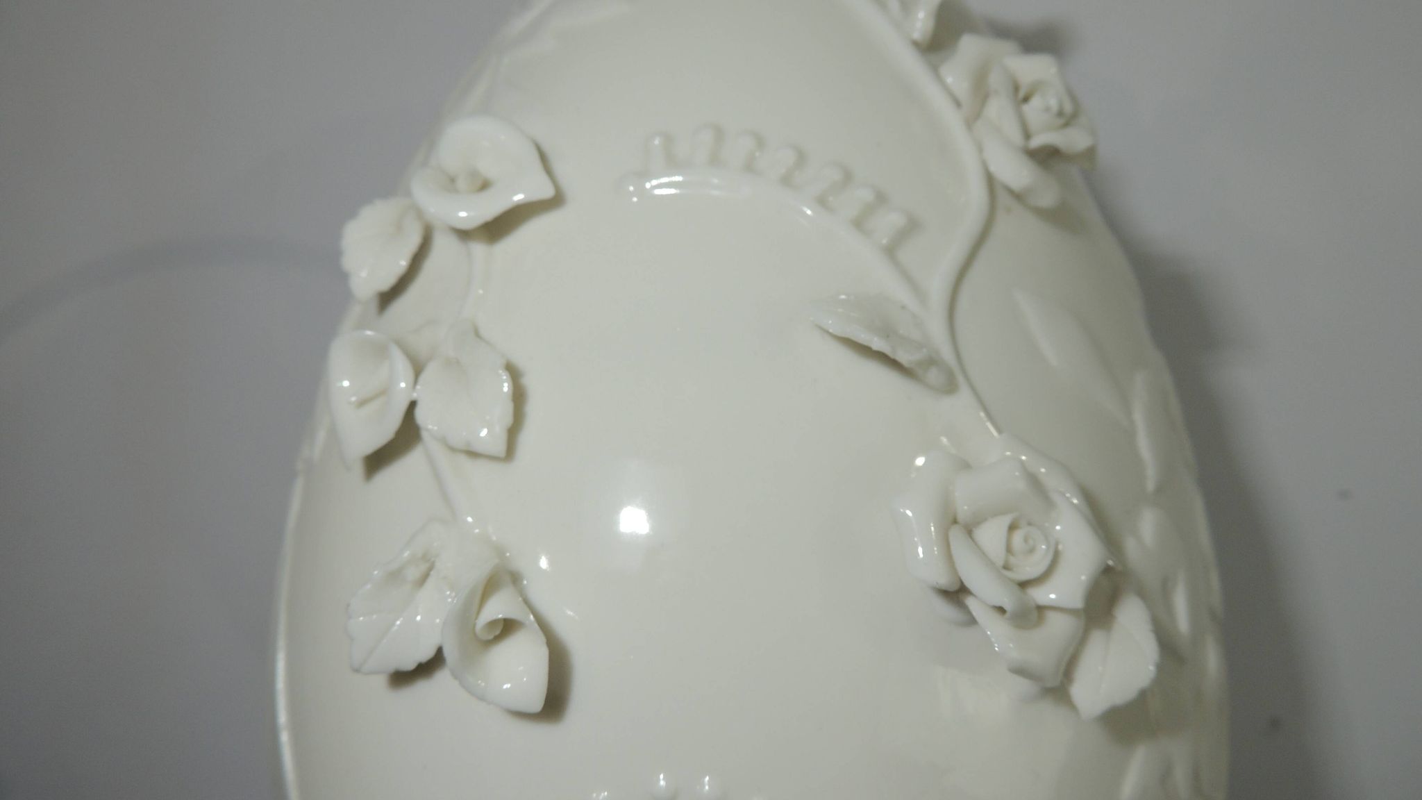 Vase porcelaine barbotine /vintage