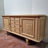 Raw oak sideboard