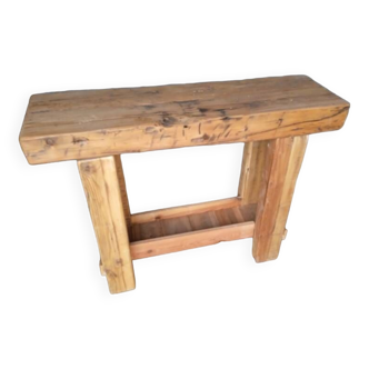 Brutalist console 120 cm solid wood