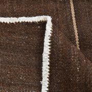5x8 Dark Brown Ethnic Turkish Kilim Rug, 169x238Cm