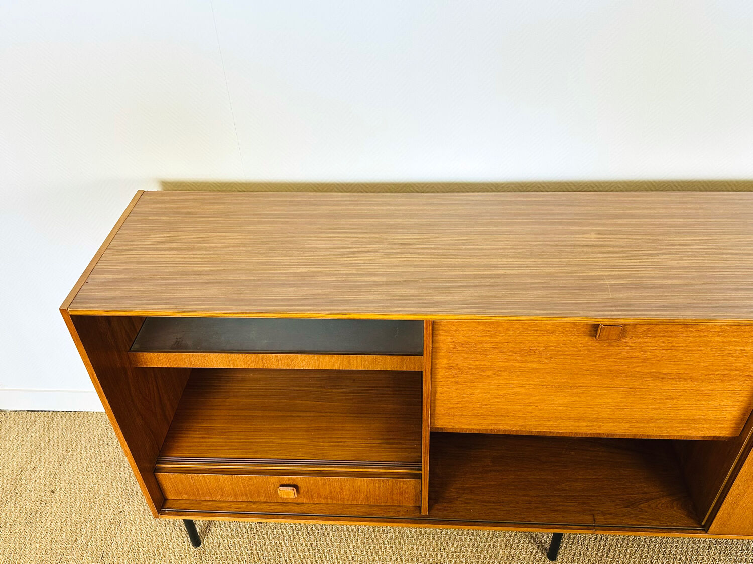 1960s high Scandinavian teak sideboard