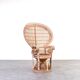Mid-Century Wicker Peacock Emmanuelle Chair from Kok Maison, 1970s