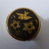 Gold metal pill box