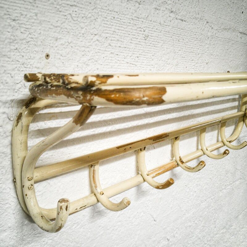 Porte-chapeaux et porte-manteau en bois courbé