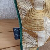 Coussin  jacquard doré 40x40