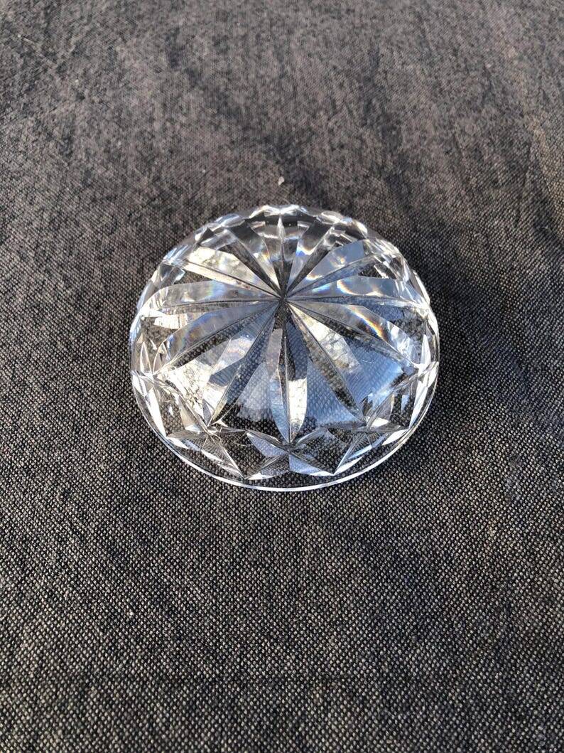 Vintage Baccarat Crystal Mustard/Jam/Honey Jar, Harcourt Missouri Model