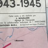 School poster School Map War 1939 1945