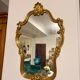 Antique Oval Wall Mirror Gold Louis XV Style Rocaille Rococo