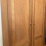 Parisian wardrobe in raw wood