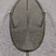 Oval smoked glass coffee table from the 60s/70s