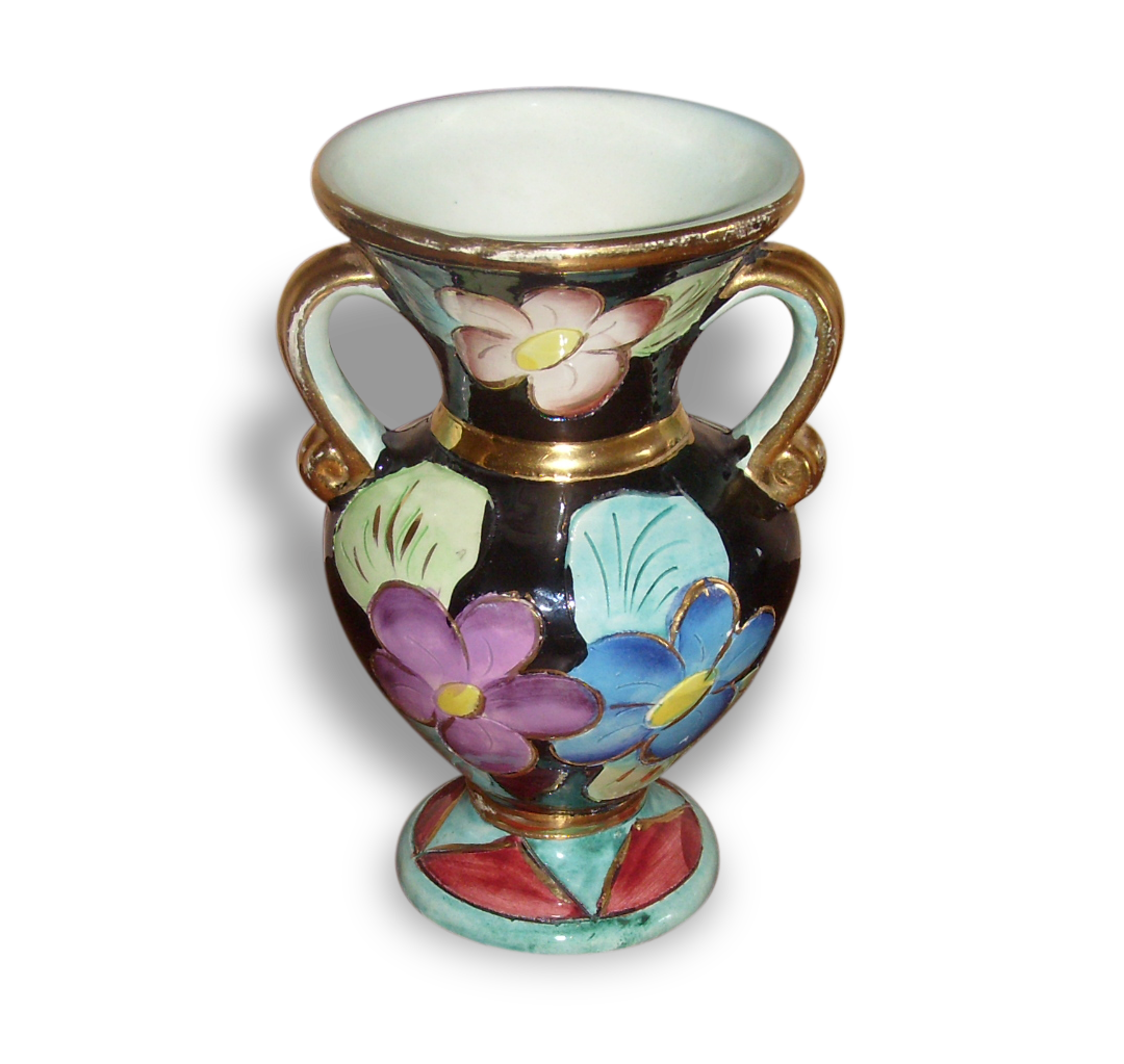 Vase en céramique Vallauris 1950/1960 signé JFF Selency