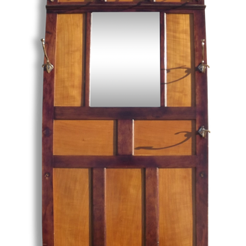 Porte Manteaux Année 30 chène et Chrome