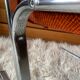 Fauteuil vintage en tweed orangé