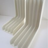 Pair of range white vinyl records vintage 70s