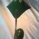 Lampe de bureau, vintage 1950, flexible, métal émaillé  vert