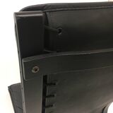 Mid-Century design black leather lounge chair by Ingmar Relling for Westnof