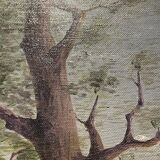 Duo paintings in oil on canvas