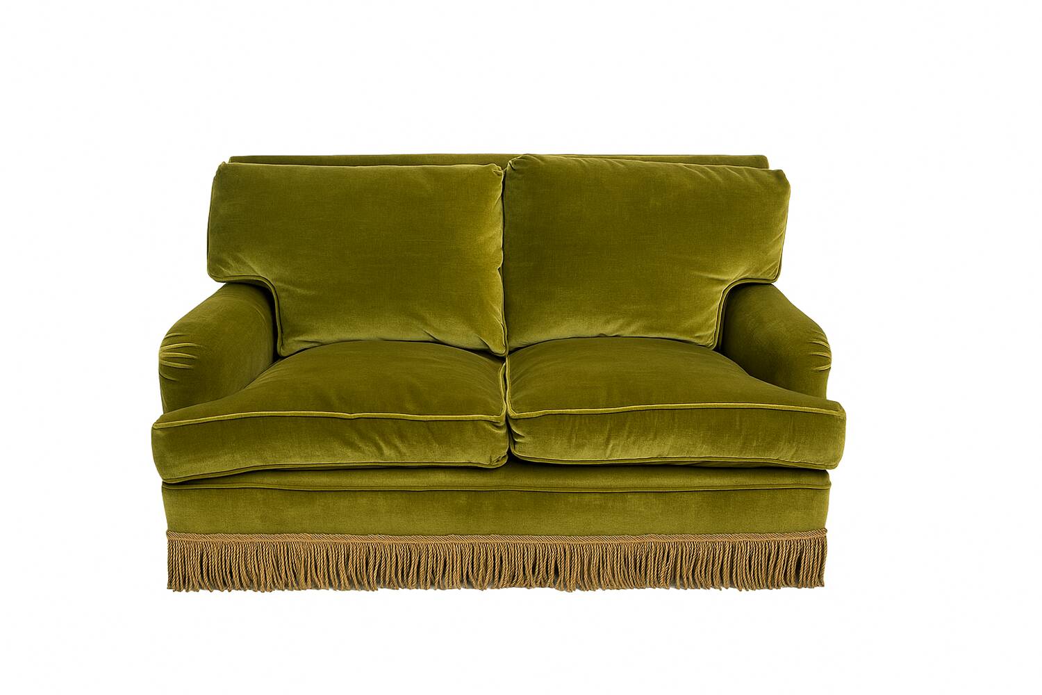 Khaki velvet toad sofa