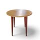 Guéridon vintage moderniste à pieds effilés table d'appoint années 50
