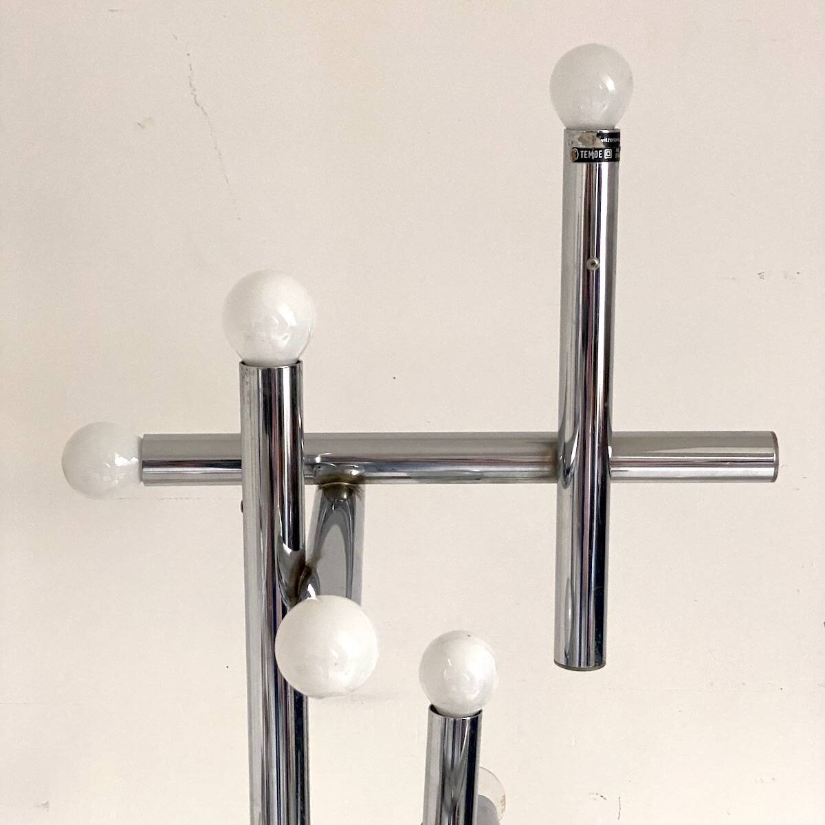 Space age vintage lamp 1970s Temde Made in Switzerland