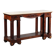Empire console in mahogany and white marble, 19th century.