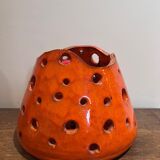 Openwork orange ceramic lamp