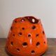 Openwork orange ceramic lamp