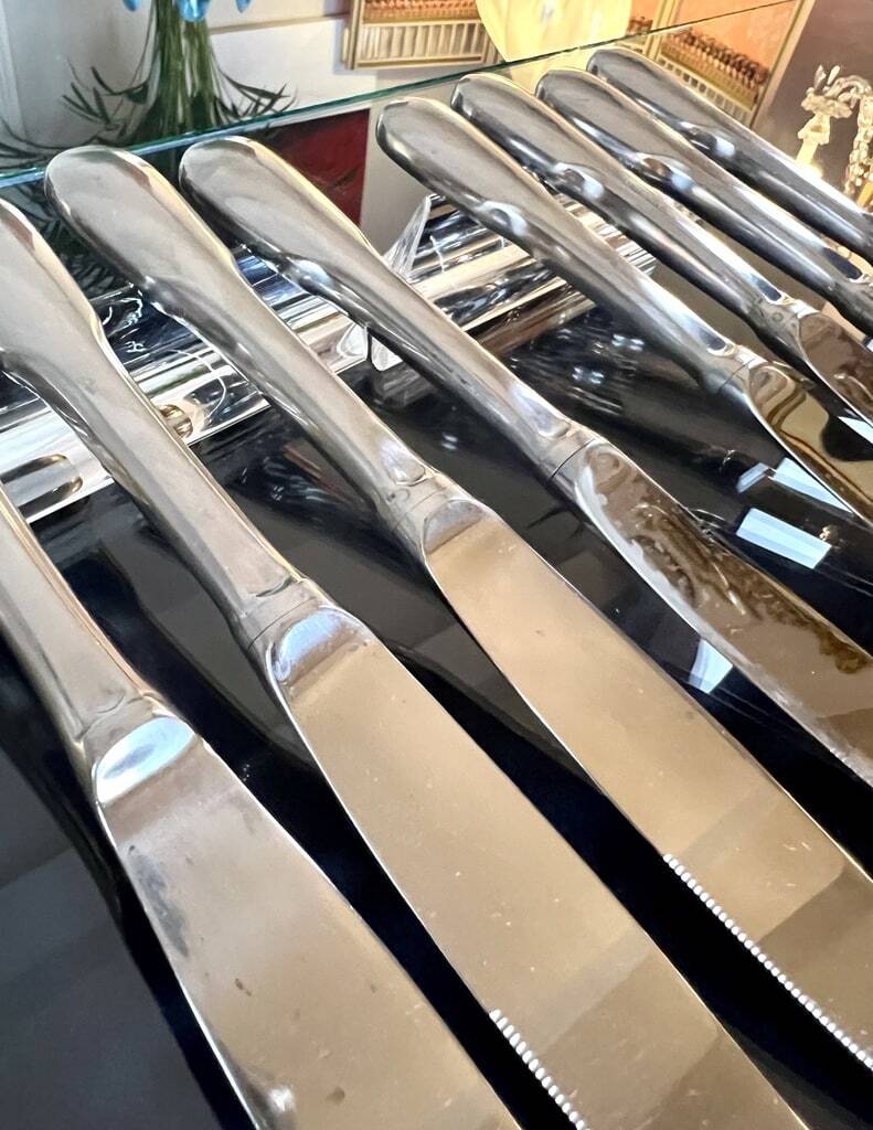 Vintage Knives - Stainless Steel - Old Cutlery - Tableware Service