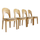 Chaises de salle à manger vintage danoises par Niels Koefoed en chêne massif, 1960s, Set de 4