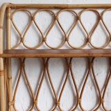 Rattan wall shelf 50s