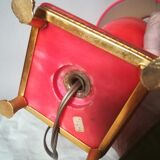 Italian-style lamp in red marble