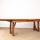 Large extendable dining table, 320 cm, in oak, Guillerme and Chambron.