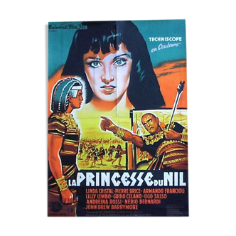 Affiche cinéma 60 x 80 la princesse du nil 1960