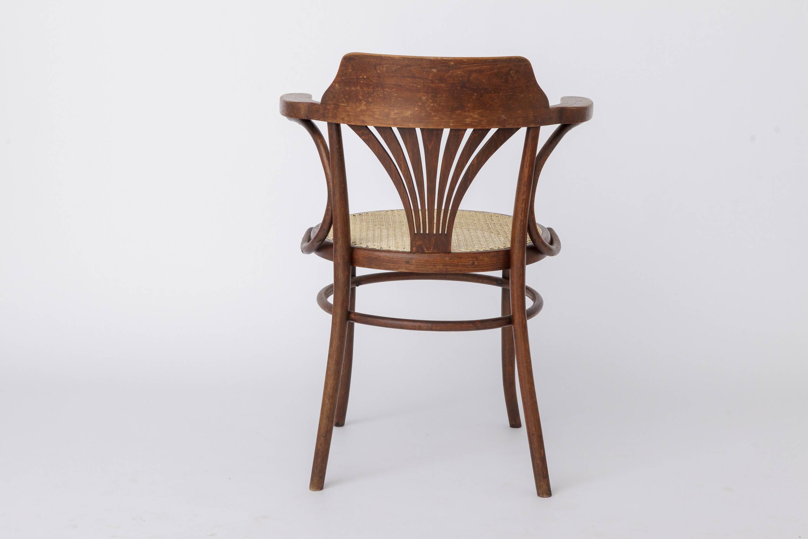 Vintage Bentwood Chair by Fischel Austria 1940s-1950s | Restored Beech Wood