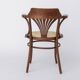 Vintage Bentwood Chair by Fischel Austria 1940s-1950s | Restored Beech Wood