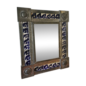 Mexican aluminum and ceramic mirror