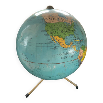 Globe terrestre, 1950-60